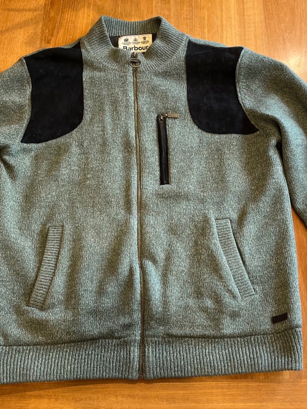 Vintage Barbour Wool Sweater Jacket